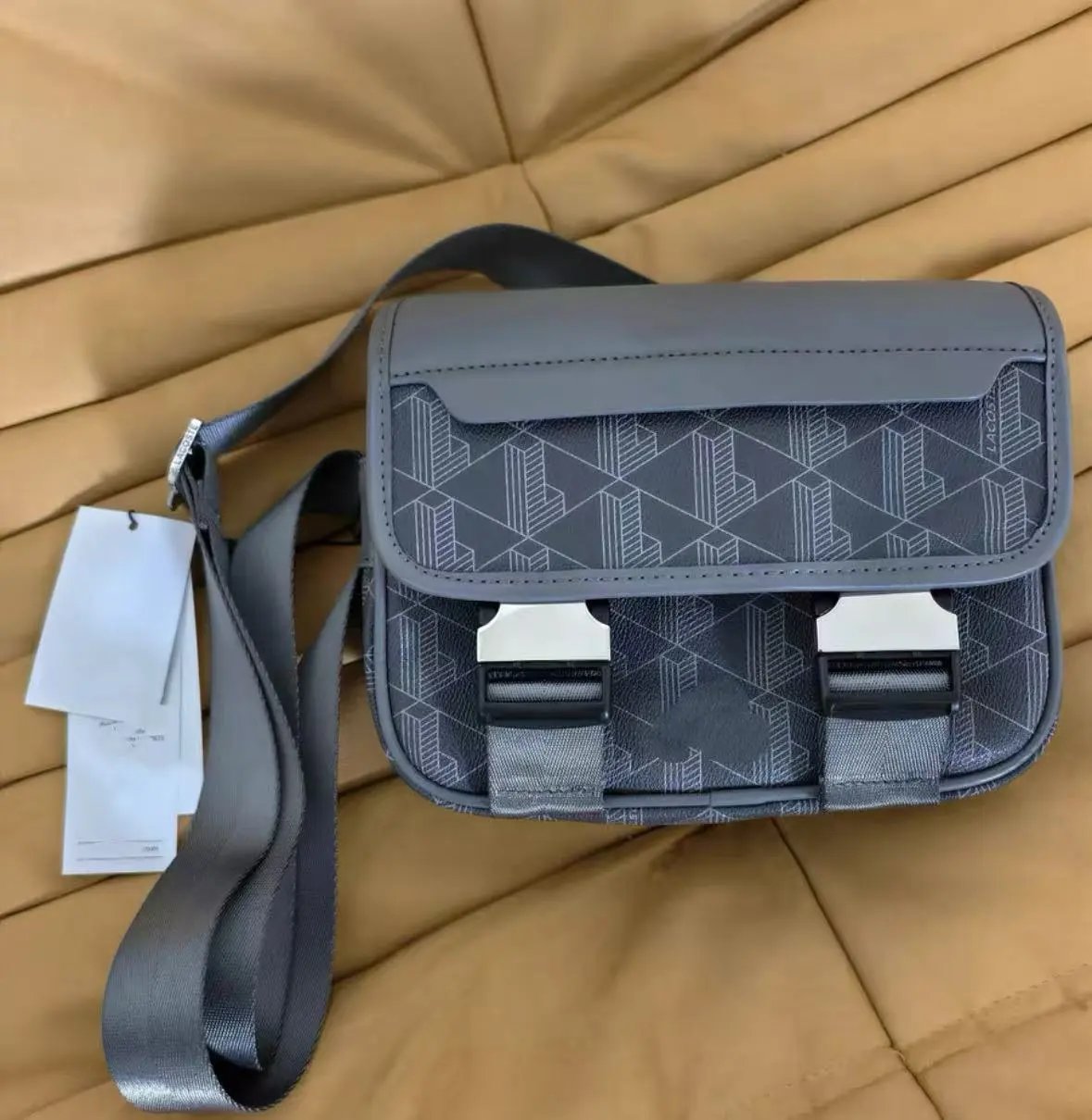 灰色【印花盖头包】