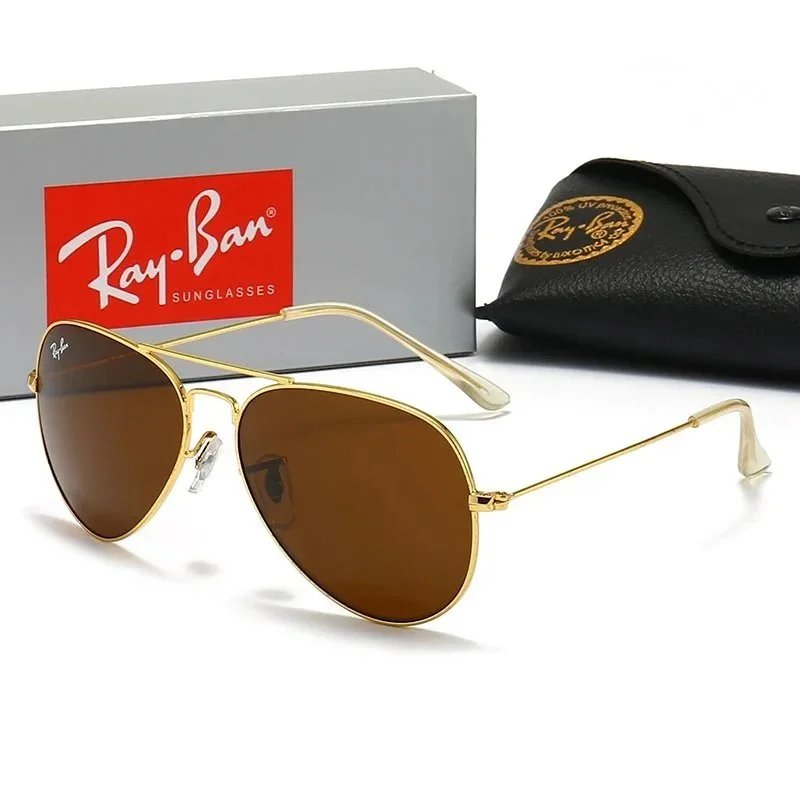 3026# Gold Frame Brown Lenses