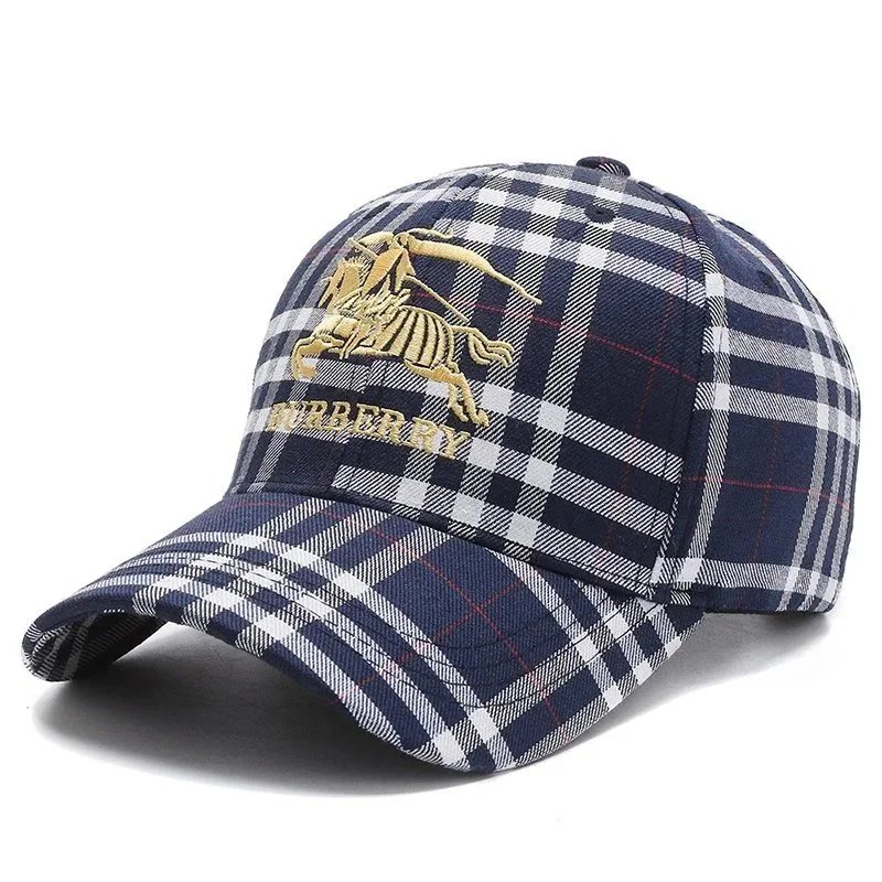 Blue grid warhorse gold emblem
