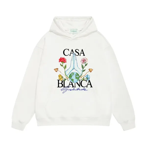Casablanca Gratitude Hoodie Black - 12
