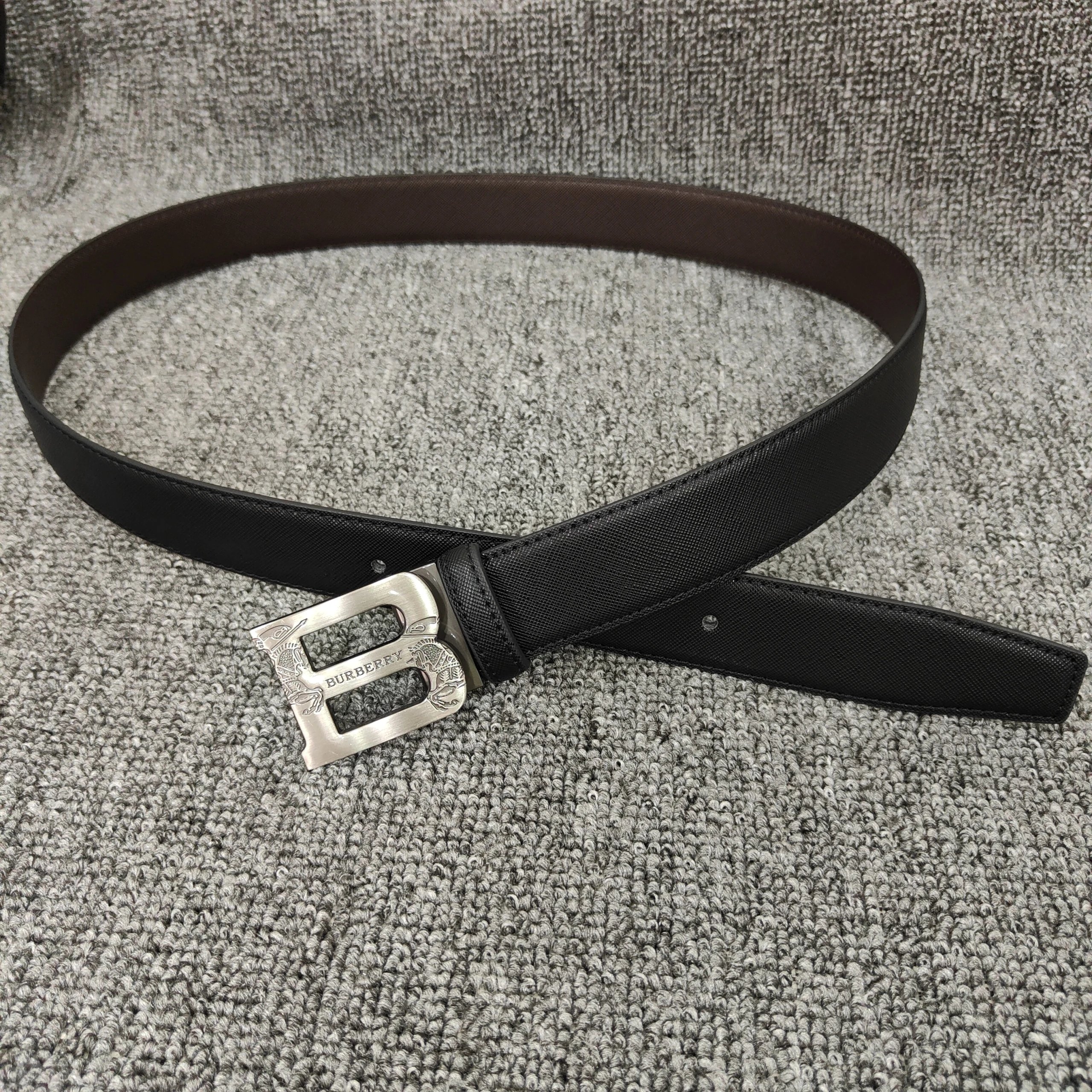 Burberry Belts Engraved monogram buckle image 3