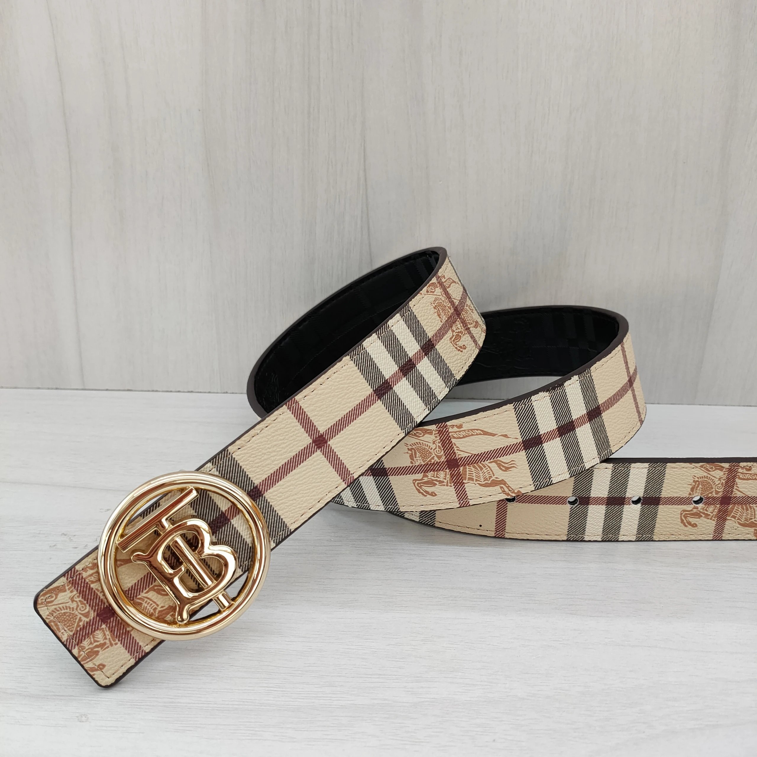 Burberry Belts Engraved monogram buckle image 5