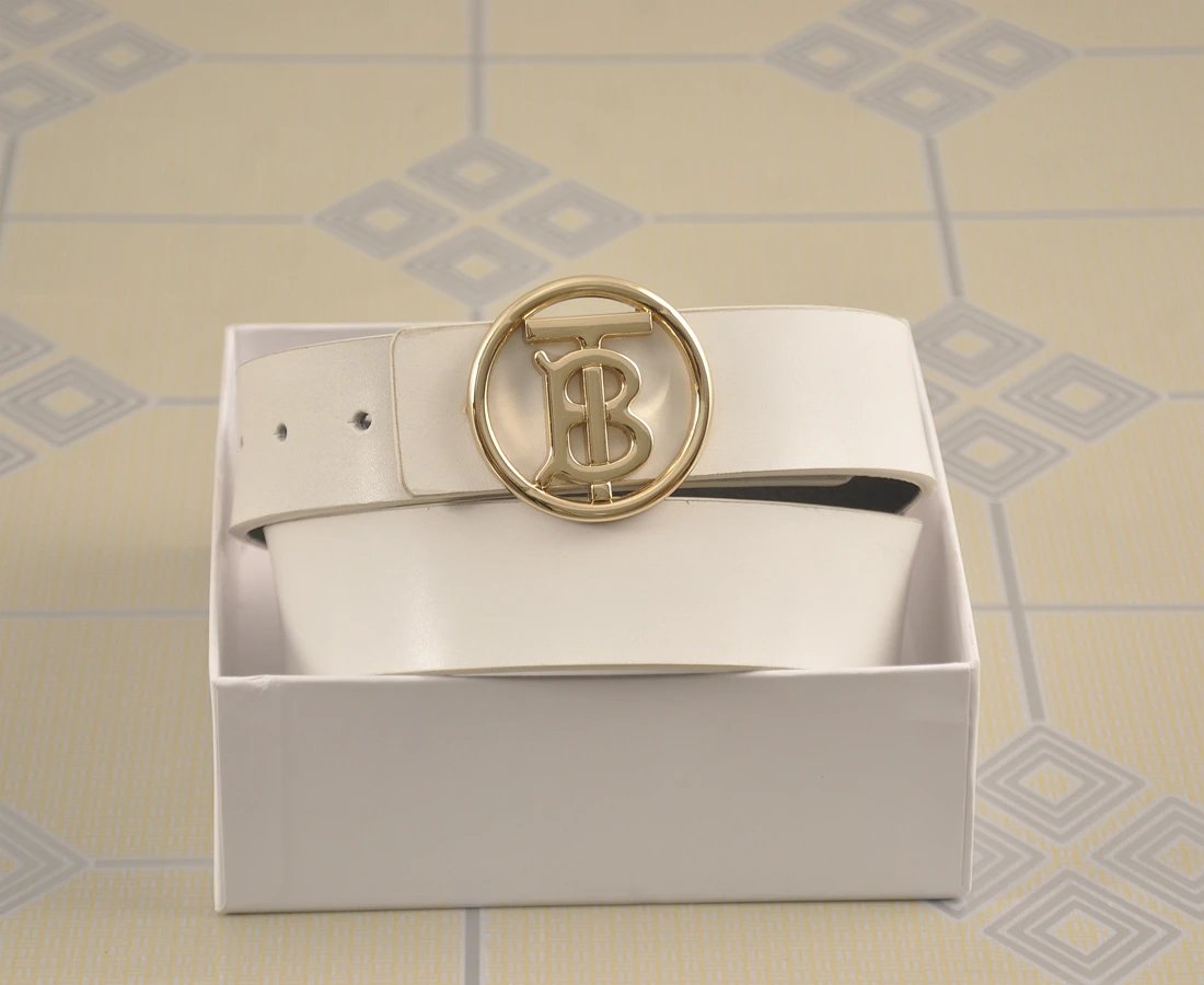 Burberry Belts Engraved monogram buckle — 26