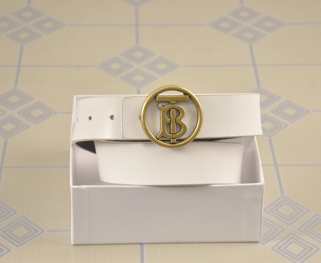 Burberry Belts Engraved monogram buckle — 27
