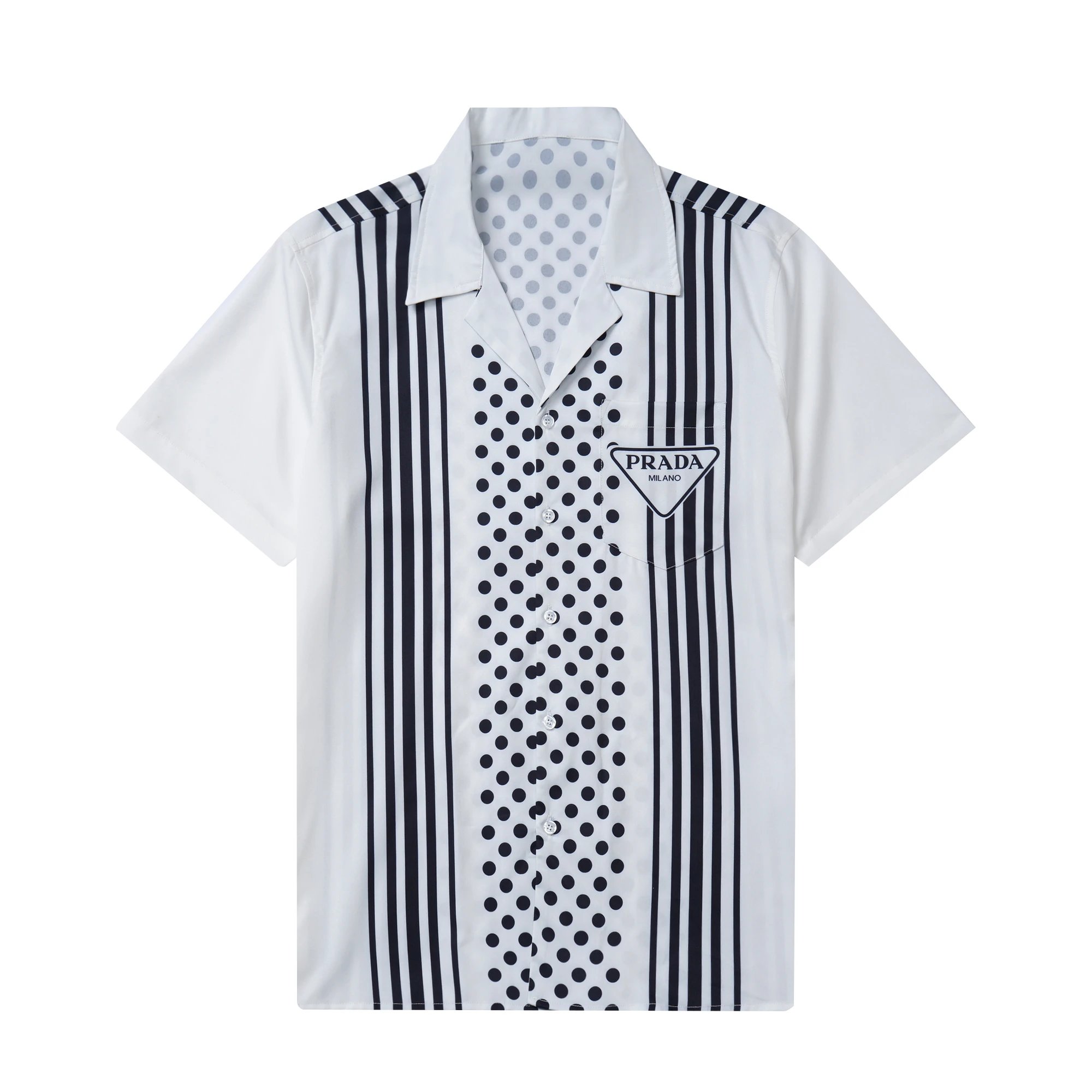 Prada Shirts Short-Sleeve Printed Button-Up Shirt image 8
