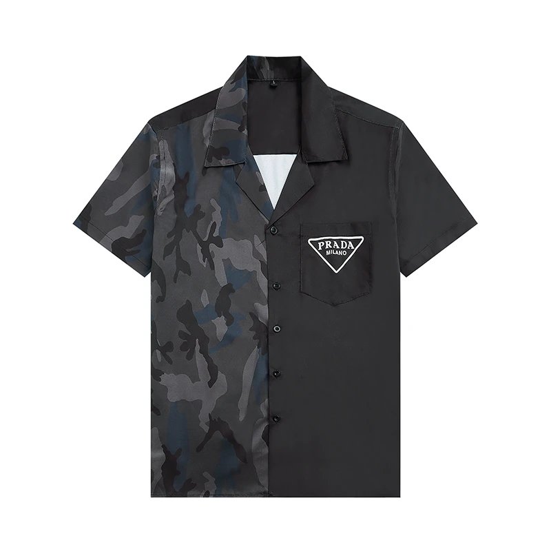Prada Shirts Short-Sleeve Printed Button-Up Shirt image 7
