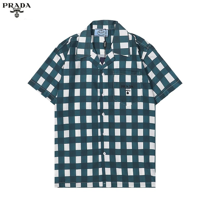 Prada Shirts Short-Sleeve Printed Button-Up Shirt image 10