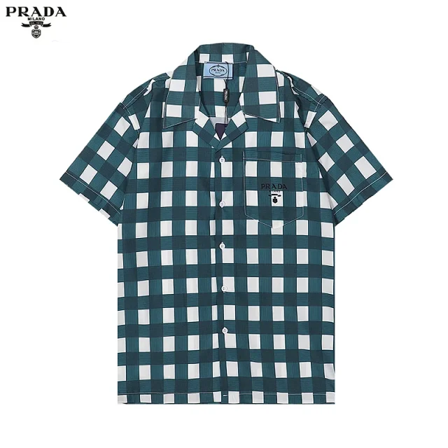 Prada Shirts Short-Sleeve Printed Button-Up Shirt product detail image 10