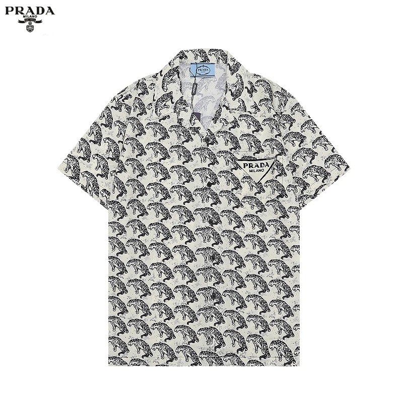 Prada Shirts Short-Sleeve Printed Button-Up Shirt image 3