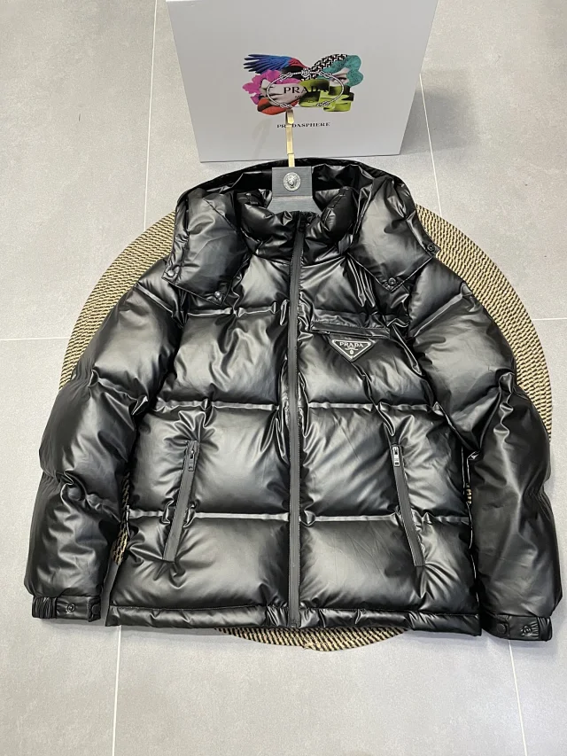 Prada Down Jackets Hooded Puffer product detail image 5