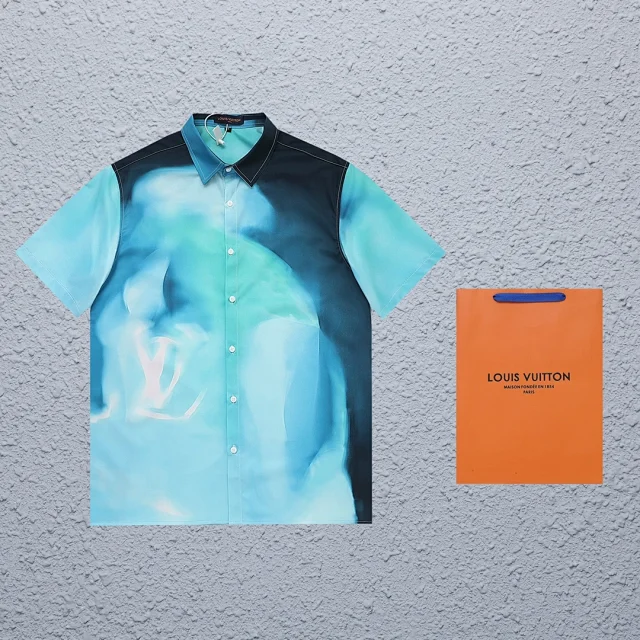 Louis Vuitton Shirts Short-sleeve printed button-up shirt product detail image 8