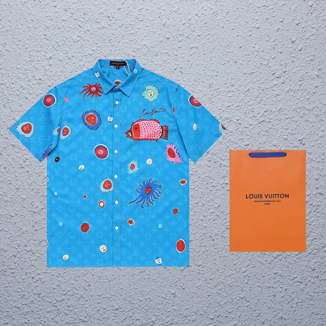 Louis Vuitton Shirts Short-sleeve printed button-up shirt image 6
