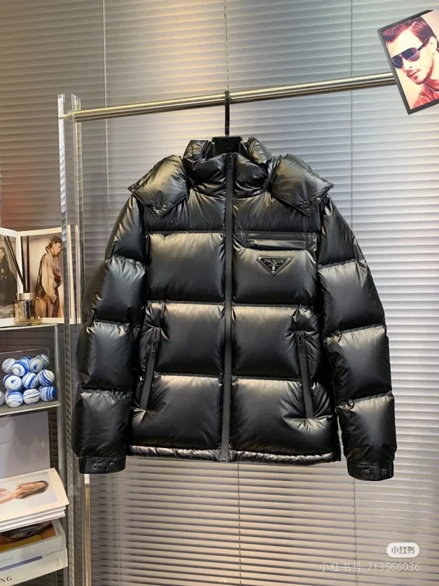 Prada Down Jackets Hooded Puffer product detail image 6