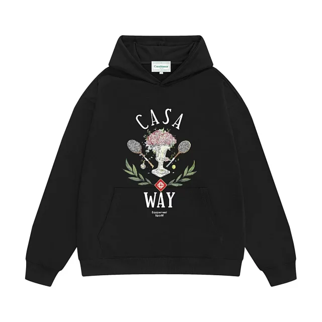 Casablanca Hoodies & Sweatshirts Blanca window graphic pullover hoodie product detail image 10
