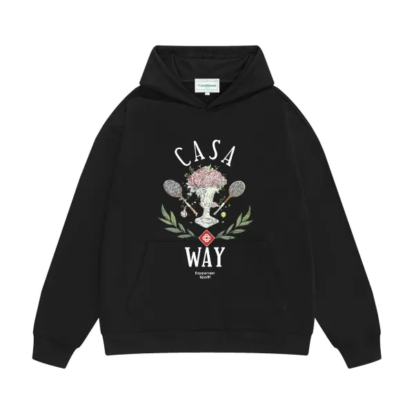 Casablanca Gratitude Hoodie Black - 11