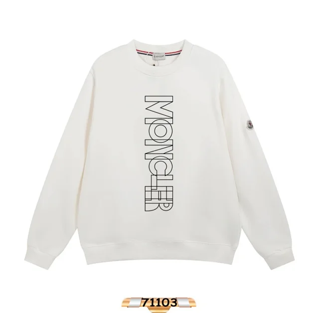 Moncler Hoodies & Sweatshirts Logo Print Crewneck Sweatshirt product detail image 10