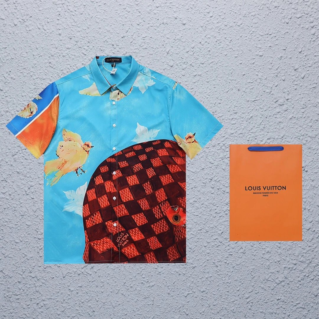 Louis Vuitton Shirts Short-sleeve printed button-up shirt — 6