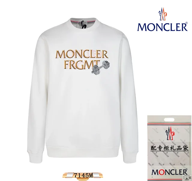Moncler Hoodies & Sweatshirts Logo Print Crewneck Sweatshirt product detail image 13