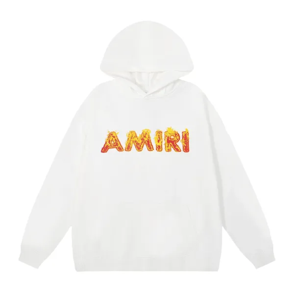 AMIRI Logo Print Black Hoodie - 11