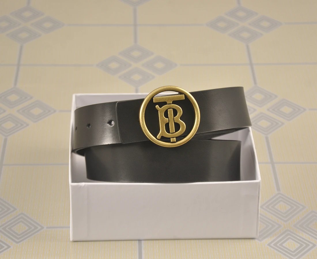 Burberry Belts Engraved monogram buckle — 21