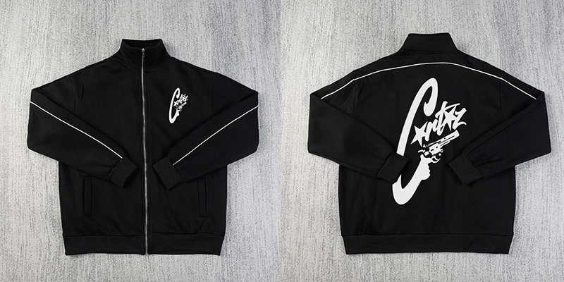 Corteiz Track Jacket Black - 14