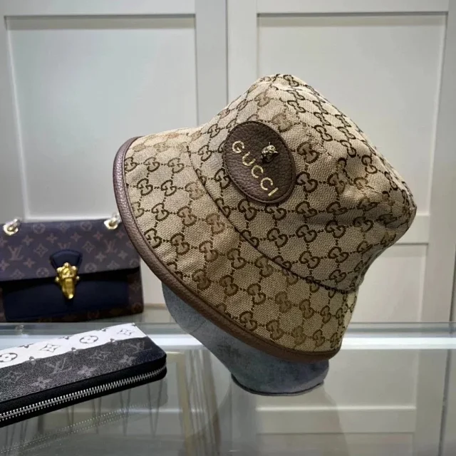 Gucci Hats GG Monogram Bucket Hat and Baseball Cap product detail image 12