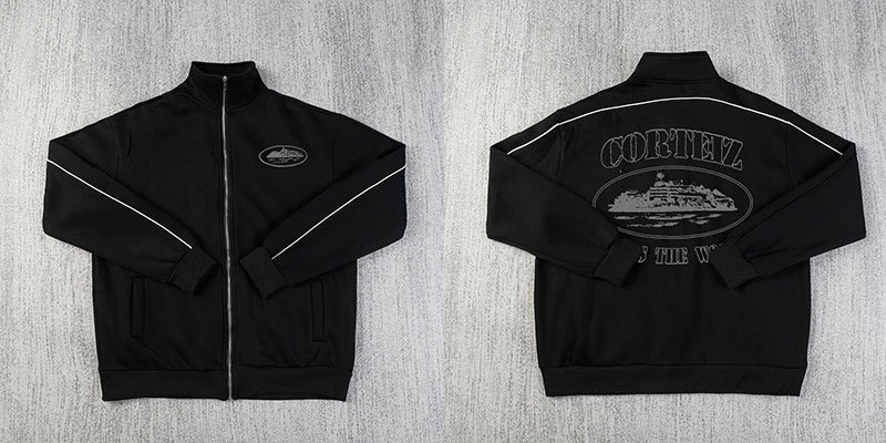 Corteiz Track Jacket Black - 22