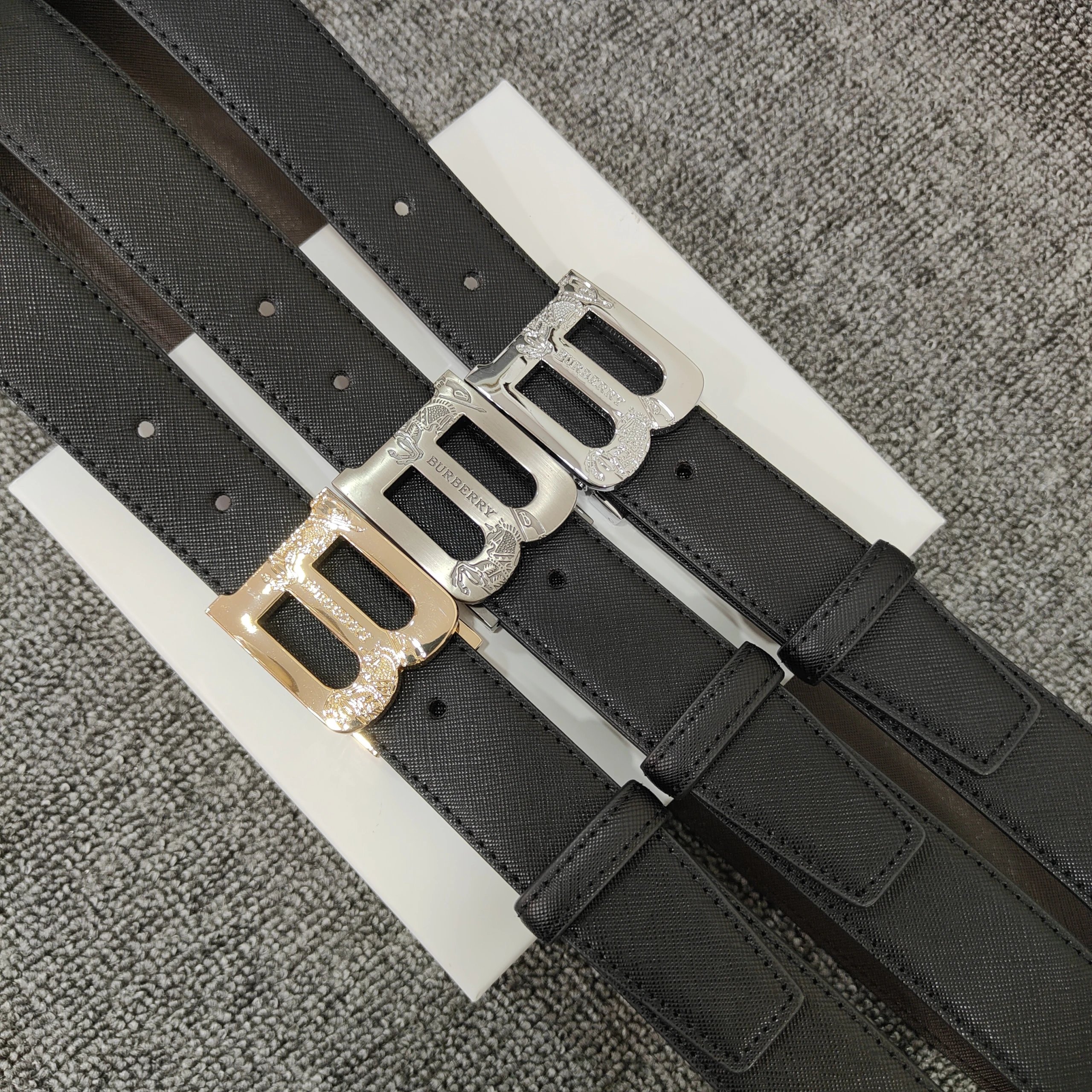 Burberry Belts Engraved monogram buckle image 2