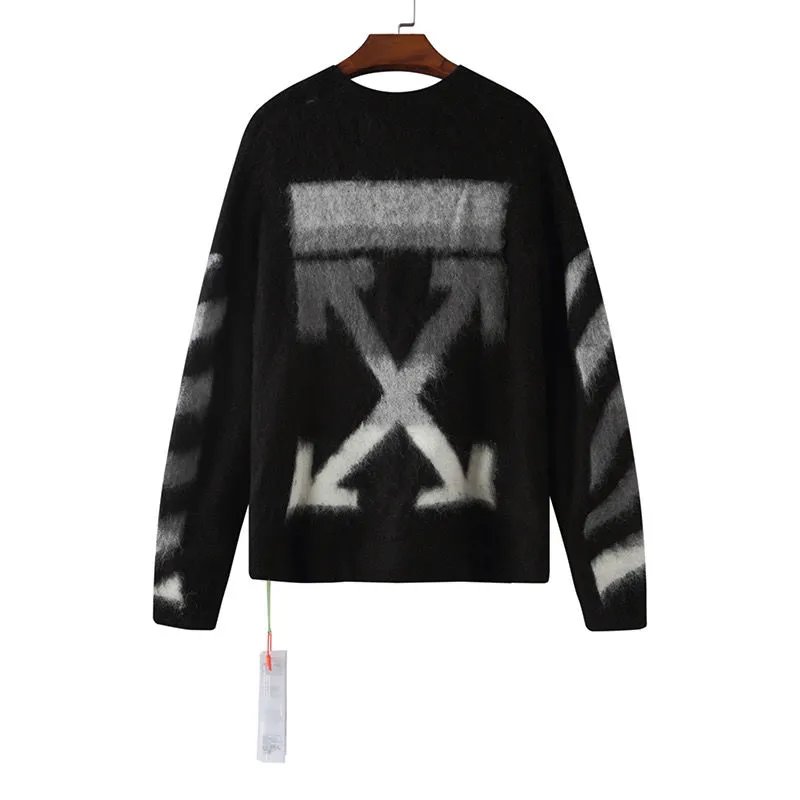 Off-White Arrow Gradient Knit Sweater - 13