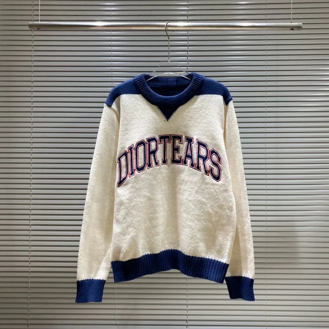 Design Striped Knit Sweater Black - 11