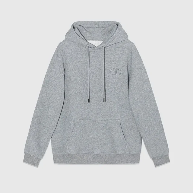 Unbranded Hoodies & Sweatshirts Pullover Hoodie with Kangaroo Pocket and Interlocking Letter Emblem product detail image 7