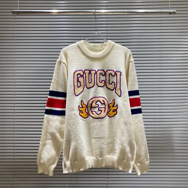 Gucci Knitwear Logo Jacquard Crewneck Sweater product detail image 19