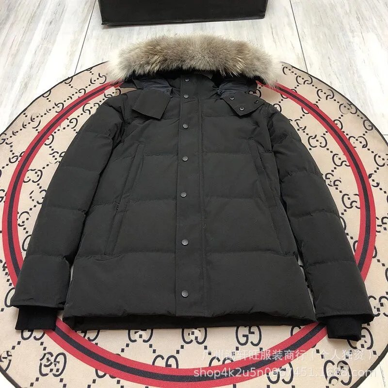 跨境Men down jackets 29# Wyndhaw parka jiacket fur and badge