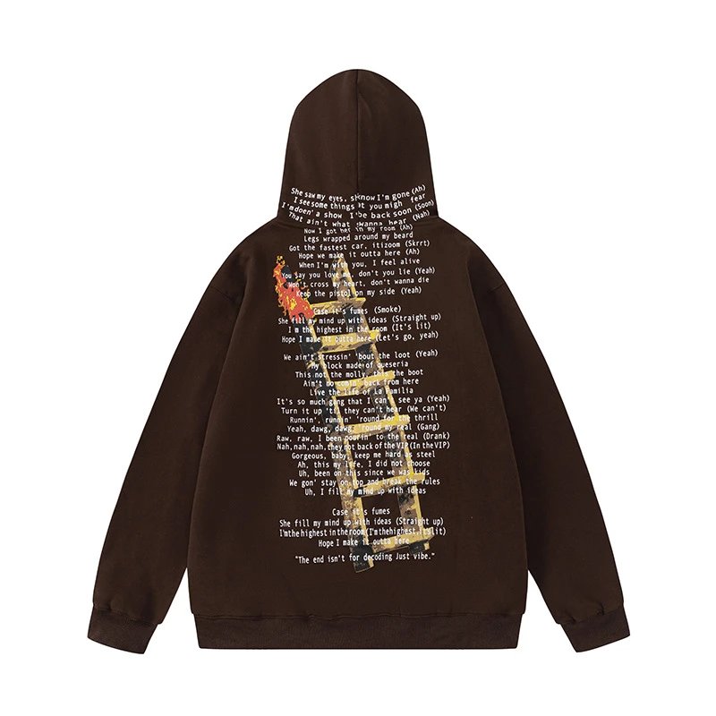 TS28 coffee colored hoodie