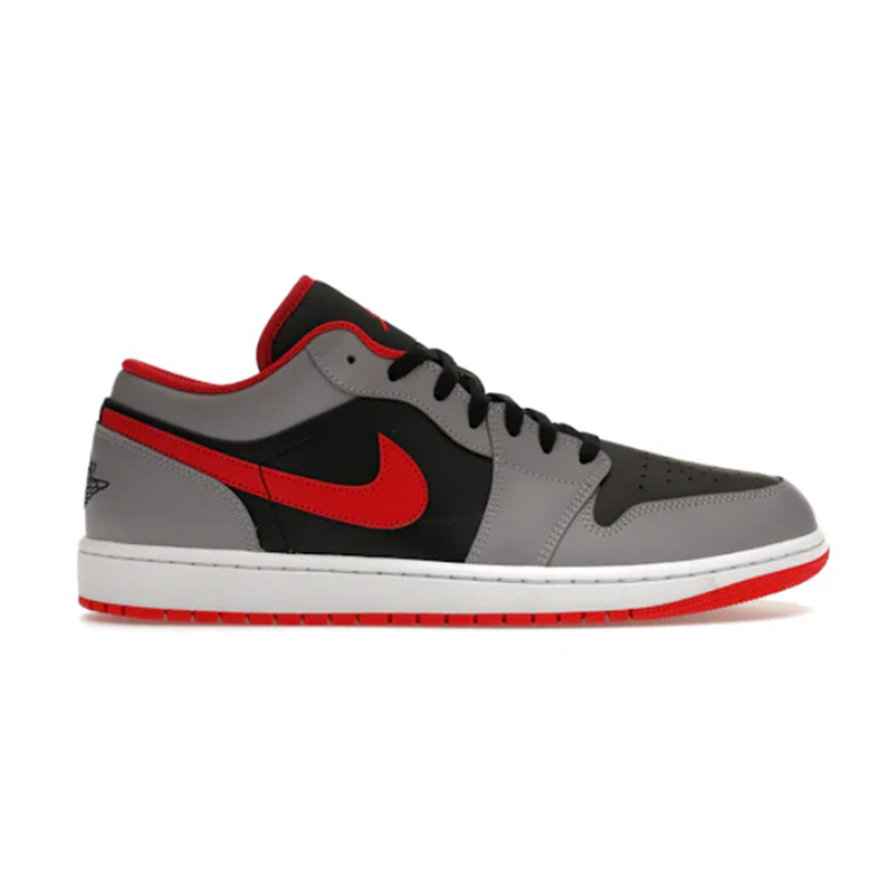 1 Low Black Light Smoke Grey Gym Red Fashion sneakers www.yupooz.com - 2102500