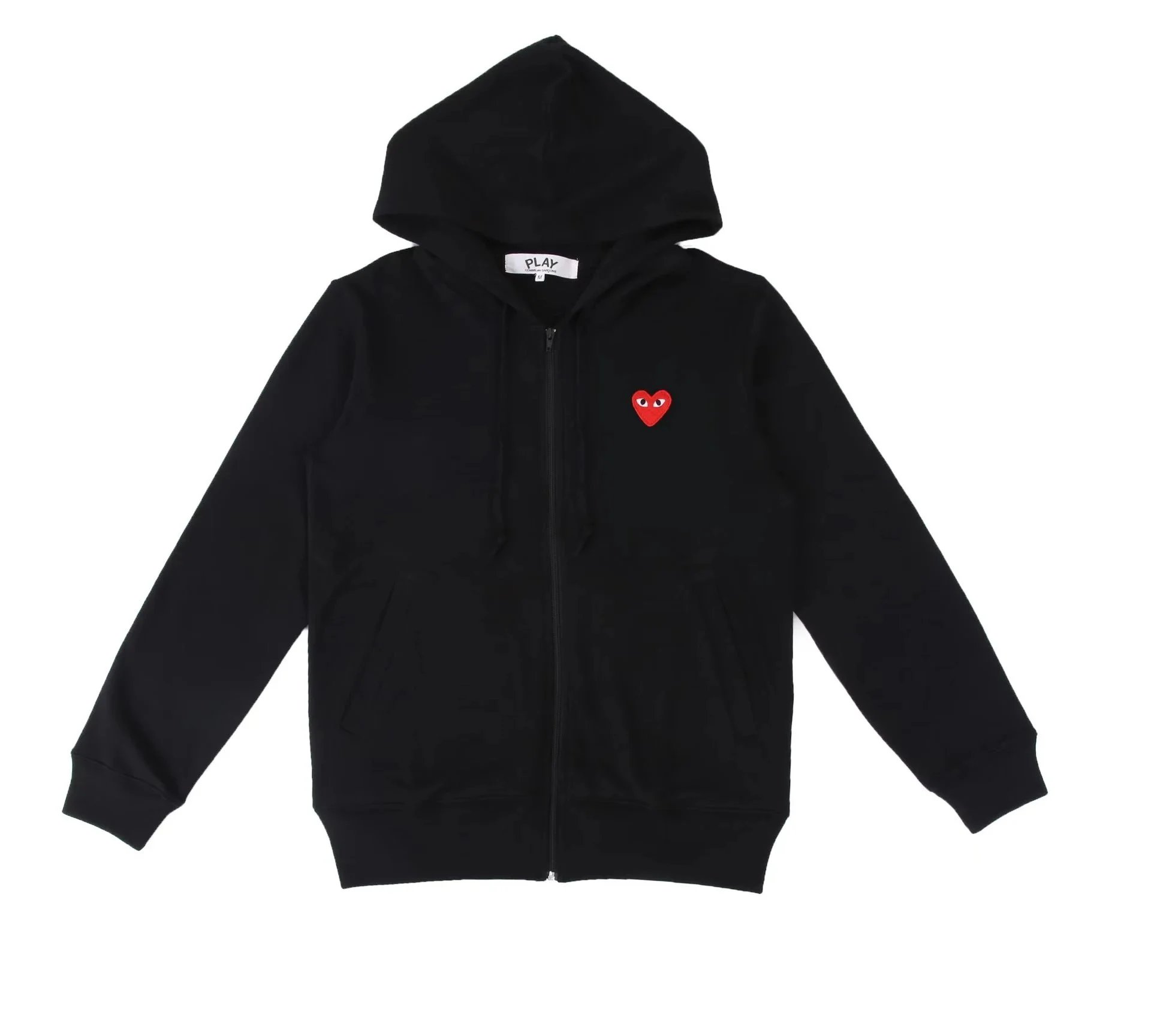 Black and red zipper
