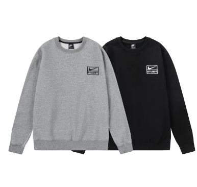 Nike Hooded and Non-Hooded Sweatshirt Set Gray Black Casual
