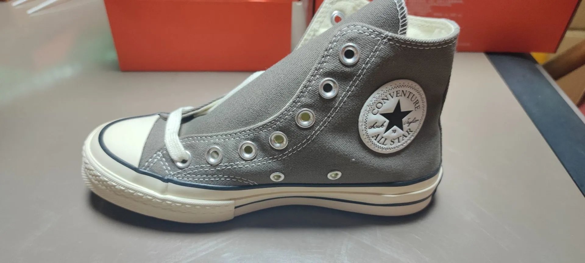 Dark Gray High Top - Recommend sizing down