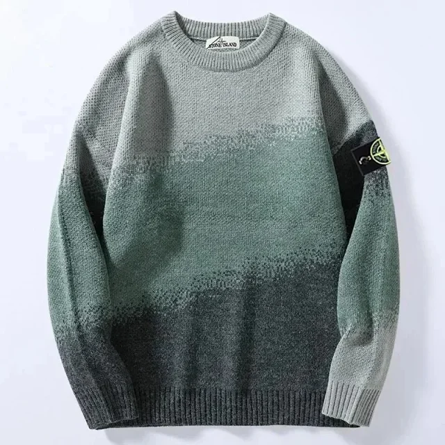 Stone Island Knitwear Compass-badge knit sweater product detail image 3