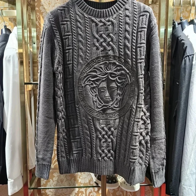 Stone Island Knitwear Compass-badge knit sweater product detail image 10