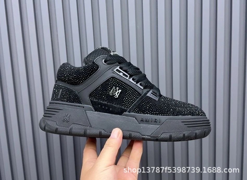 AMIRI Sneakers MA-1 low-top rhinestone — AM All Black Diamonds