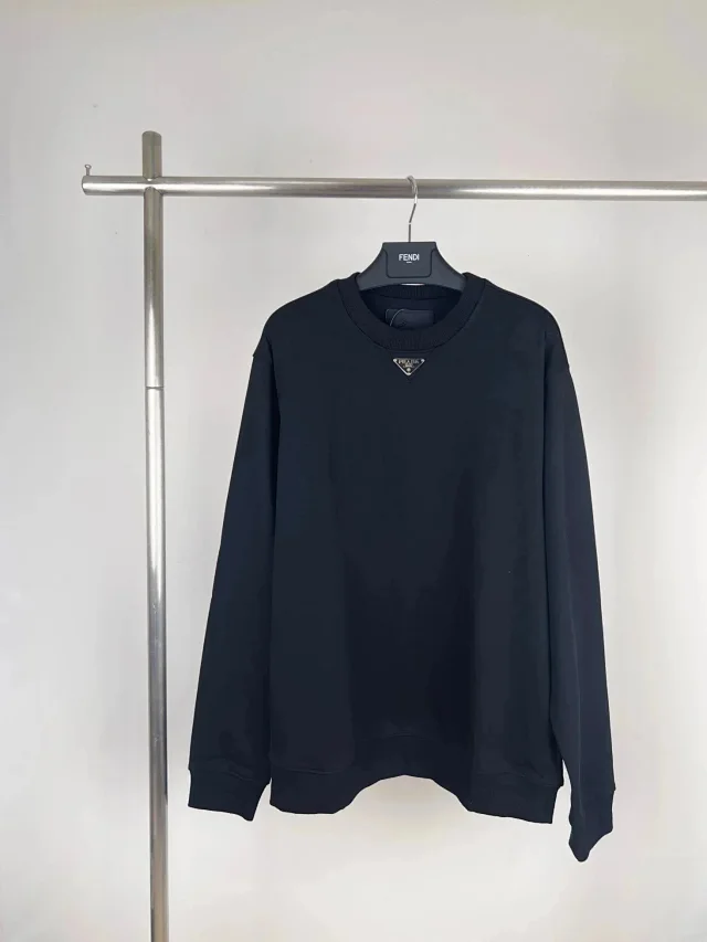 Prada Hoodies & Sweatshirts Triangle Logo Sweatshirt product detail image 11