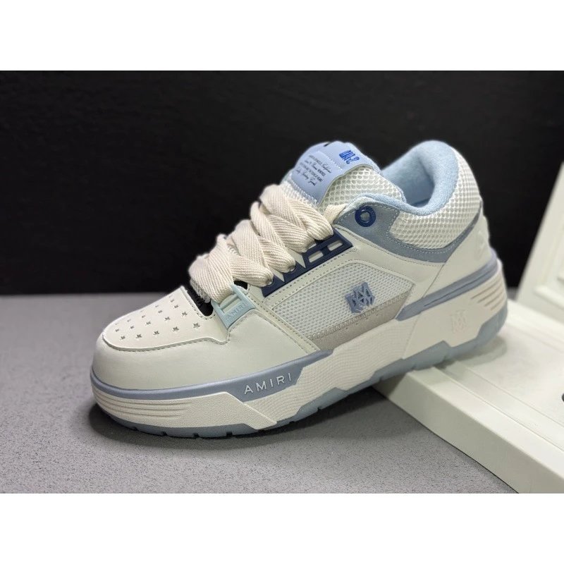 AMIRI Sneakers MA-1 low-top rhinestone — AM White and Blue