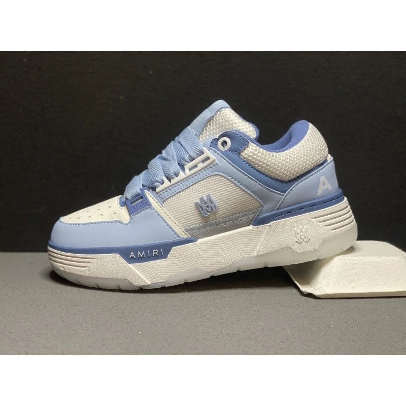 AMIRI Sneakers MA-1 low-top rhinestone — AM Blue and White