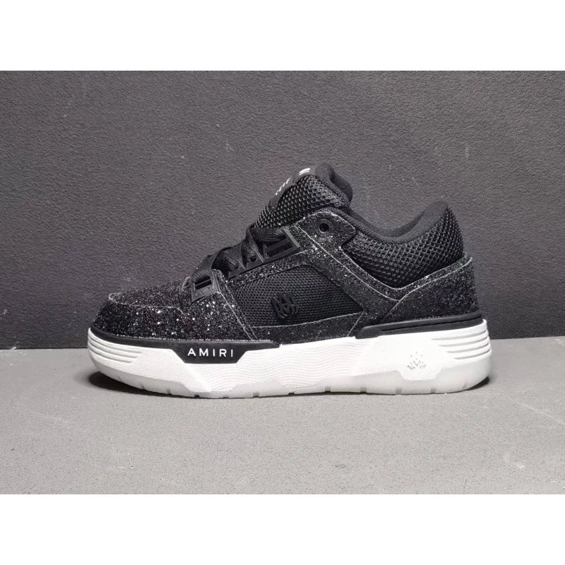 AMIRI Sneakers MA-1 low-top rhinestone — AM Black and White Diamond Chips