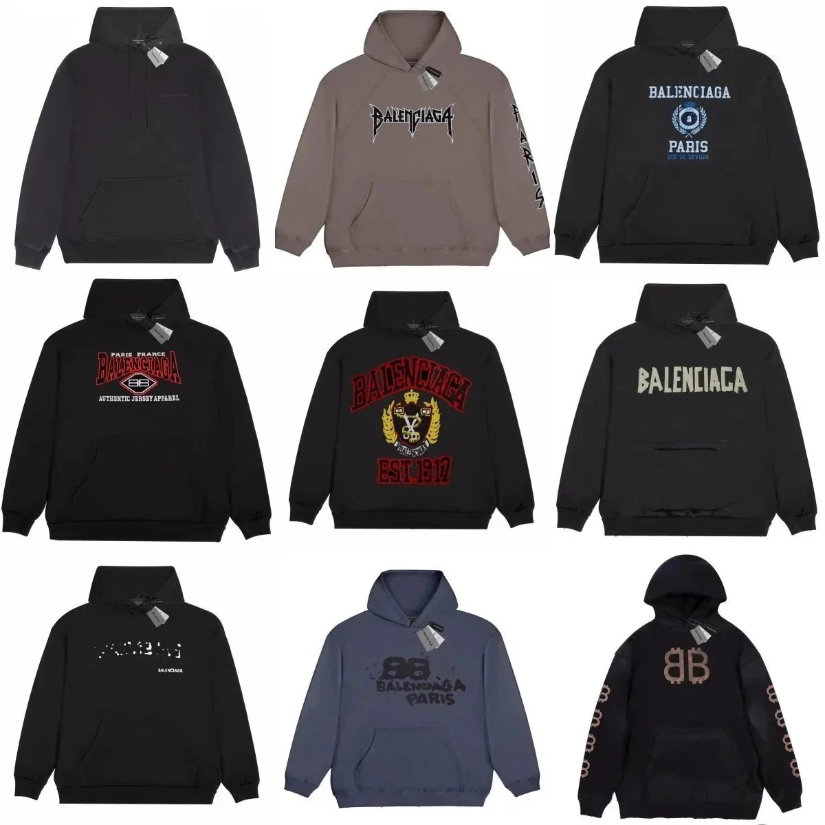 Balenciaga Hoodie Bl
