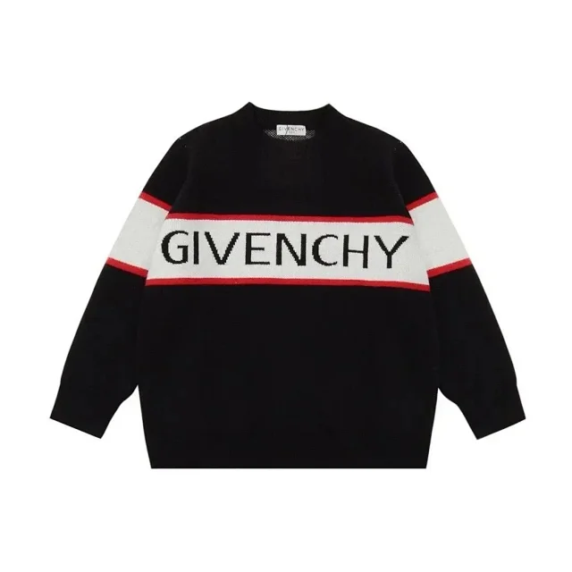 Givenchy Knitwear logo crewneck knit sweater product detail image 3
