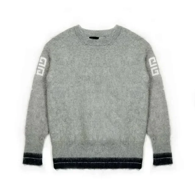 Givenchy Knitwear logo crewneck knit sweater product detail image 5