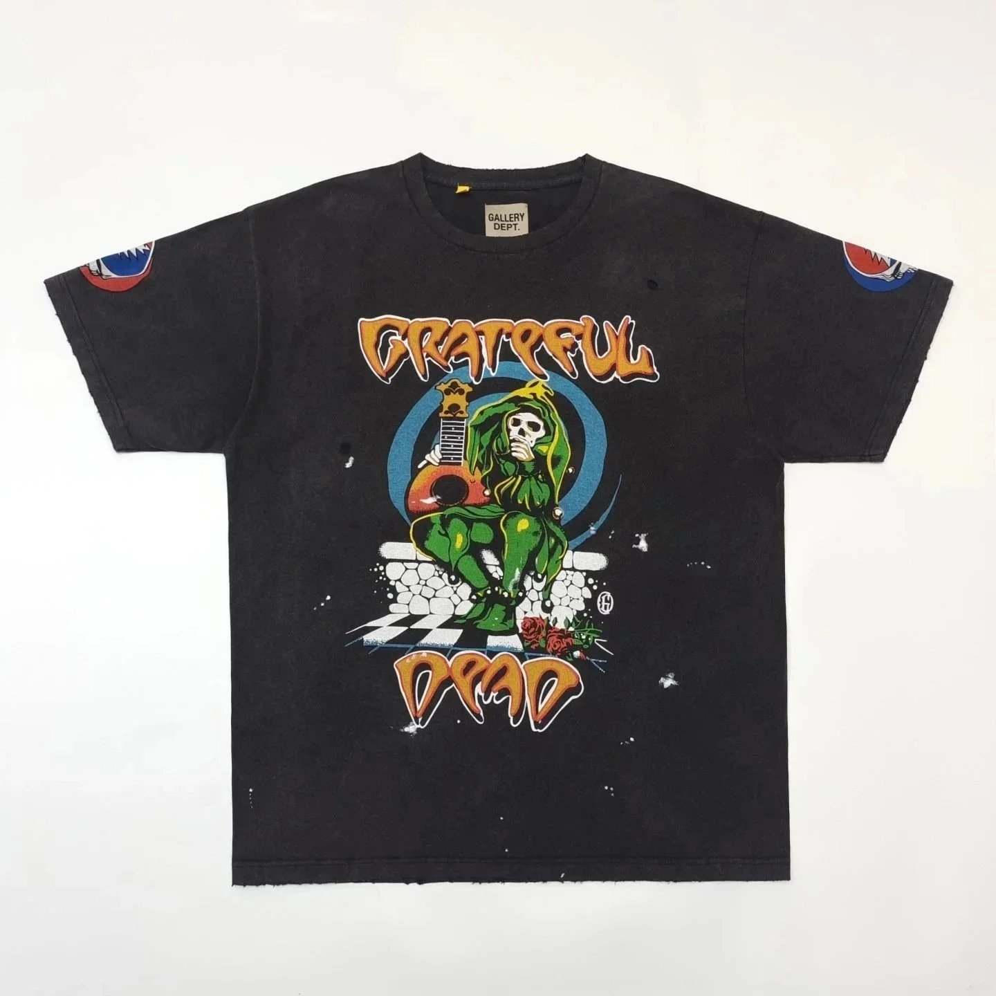 Gallery Dept x Grateful Dead Distressed Graphic T-Shirt Black