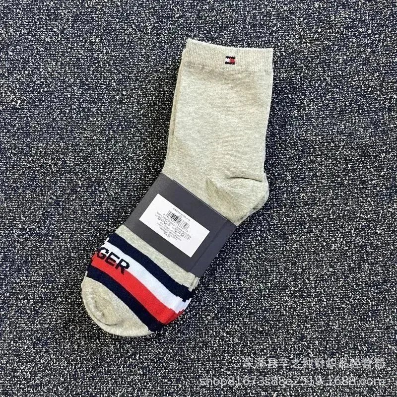 三双一卡包装 灰宽条